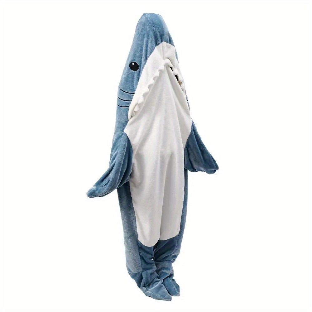 Blankets Cartoon Shark Sleeping Bag Pajamas Office Nap Blanket