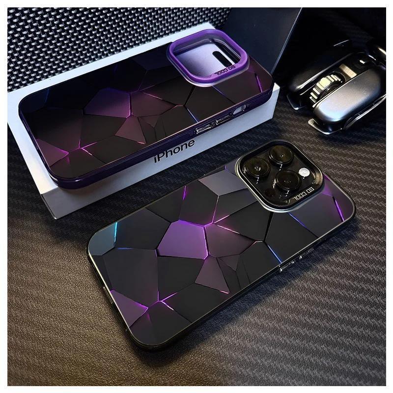 for iphone frosted color silvery anti drop 15 14 13 12 11 pro max plus aurora purple mobile case details 11