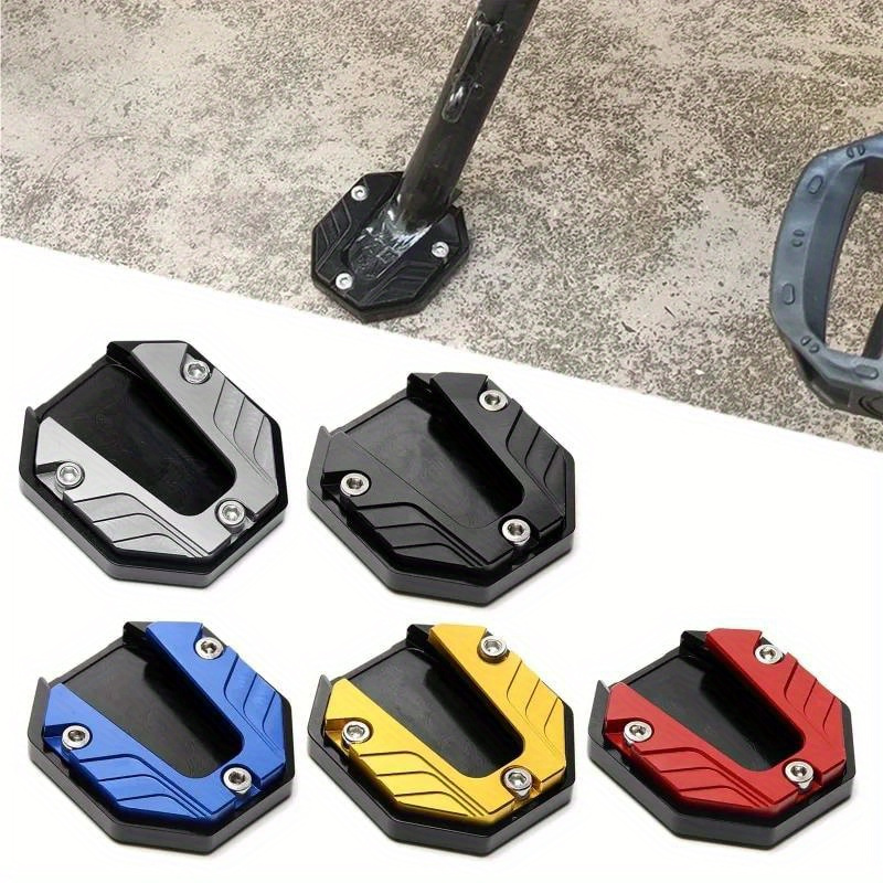 

1pc Aluminum Alloy Motorcycle Bike Kickstand Extender Foot Side Stand Extension Foot Pad Support Plate Motorbike Accessories D7ya