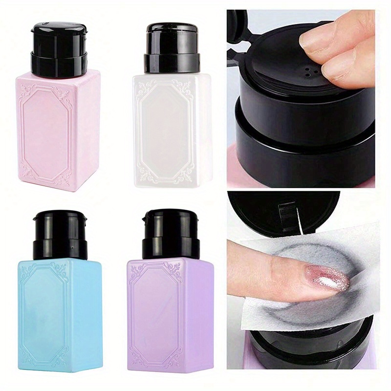 

200ml Empty Pump Dispenser, Liquid Uv Gel Polish Nail Art Polish Clean Bottle Polish Cleanser Remover Bottle