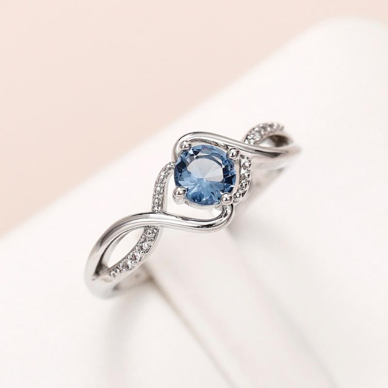 925 Pure Silvery Wavy Women's Ring