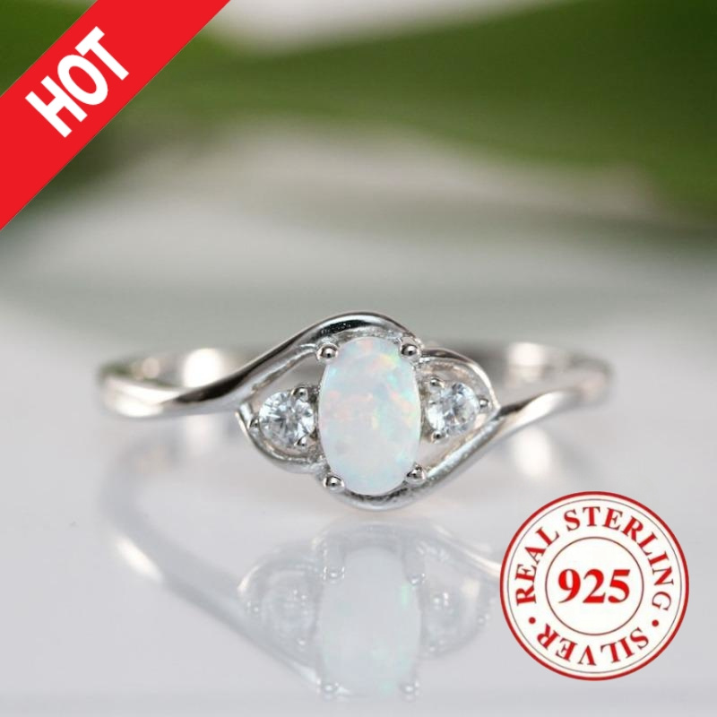 925 Silver Oval Women's Ring for Daily Parties & Engagement