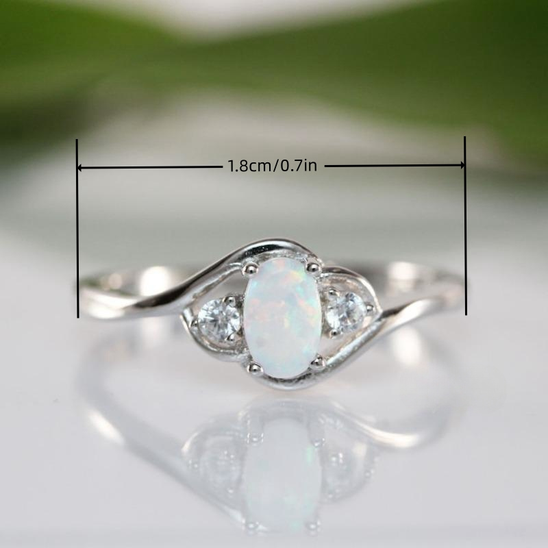 925 Silver Oval Women's Ring for Daily Parties & Engagement