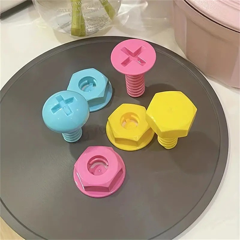 3pcs, Expandable Screw-Shaped Plastic Hooks, Colorful Adhesive Screw In  Wall Hangers, Clothes And Hat Organizer, No Drilling Needed, Home Decor