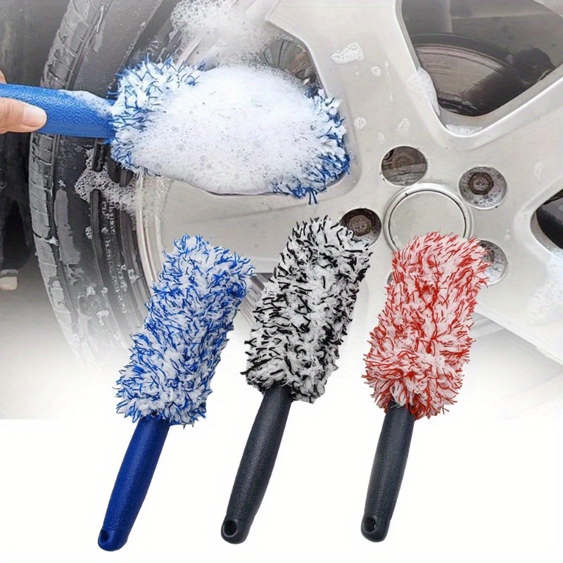 

1pc Car Wash Brush Microfiber Tire Scrubber Wheel Rim Brush Trunk Motorcycle Dust Remover Detailing Clean Tool Car Cleaning Tools