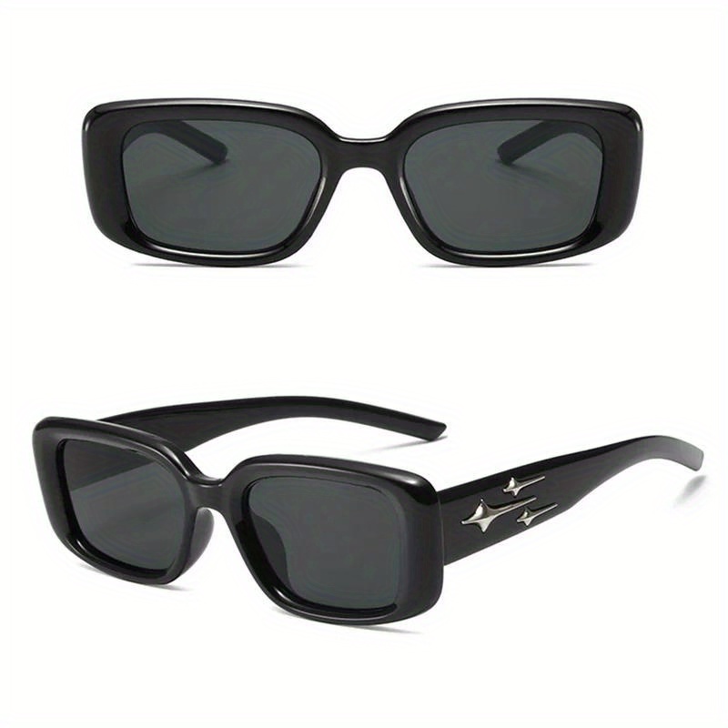 womens y2k vintage punk gradient small square fashion - Temu Canada