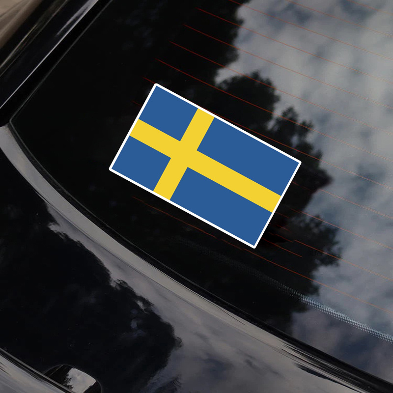 

Sweden Flag Vinyl Decal Sticker Sverige Swedish Car Window Bumper Premium Quality Uv-resistant Laminate