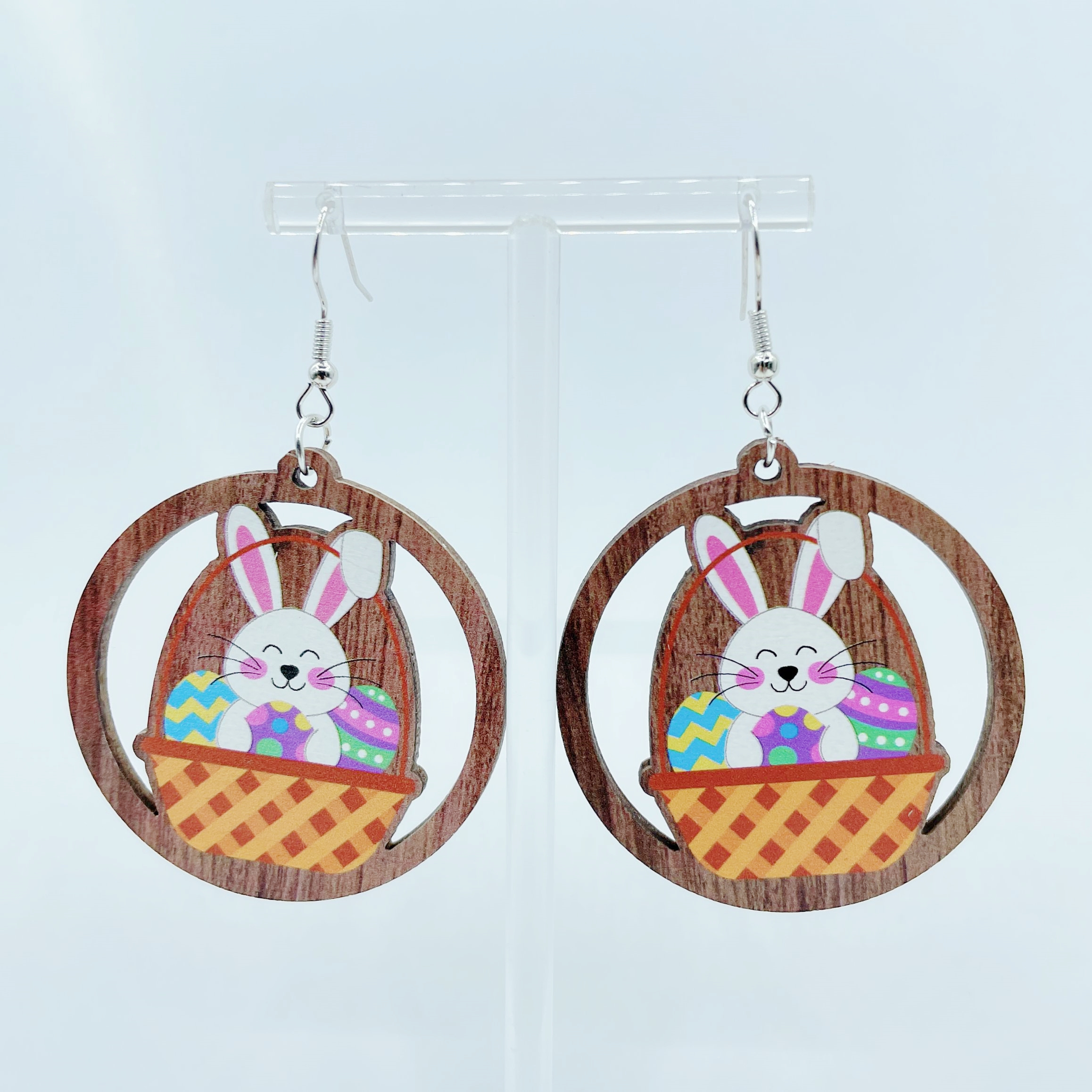 Orecchini di Pasqua per donne, Orecchini coniglietto carini per ragazze, Regalo di Pasqua divertente, Orecchini pendenti per bambine e donne, Gioielli primaverili