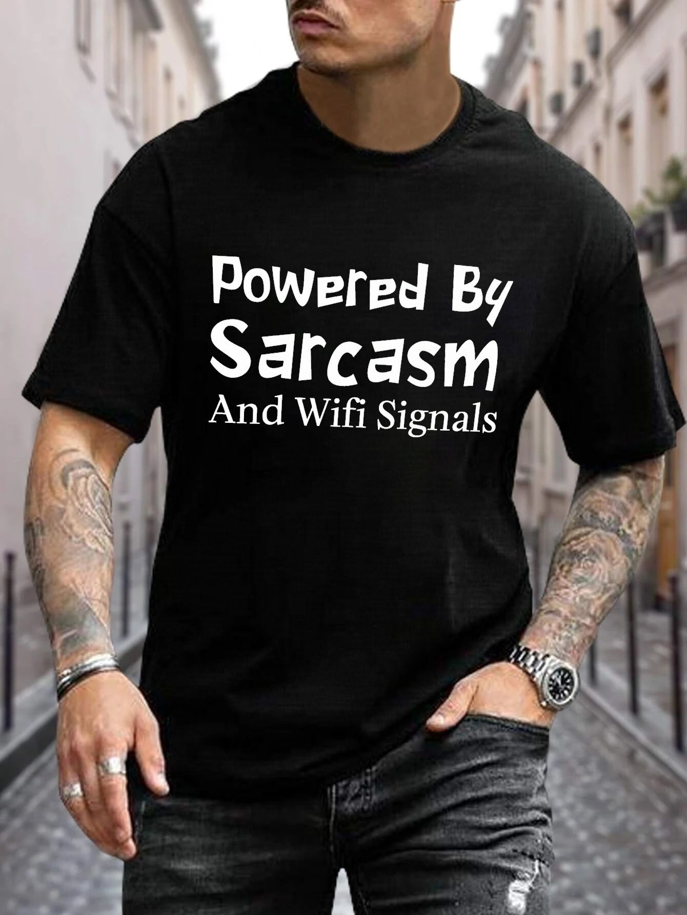 Sarcastic Saying Graphic Tee Humor Apparel Men Women Kids Sarcastic Funny Sayings T-Shirt - Humor Graphic Tee For Men, Women &amp; Kids In Black Funny Saying Printed Tshirt