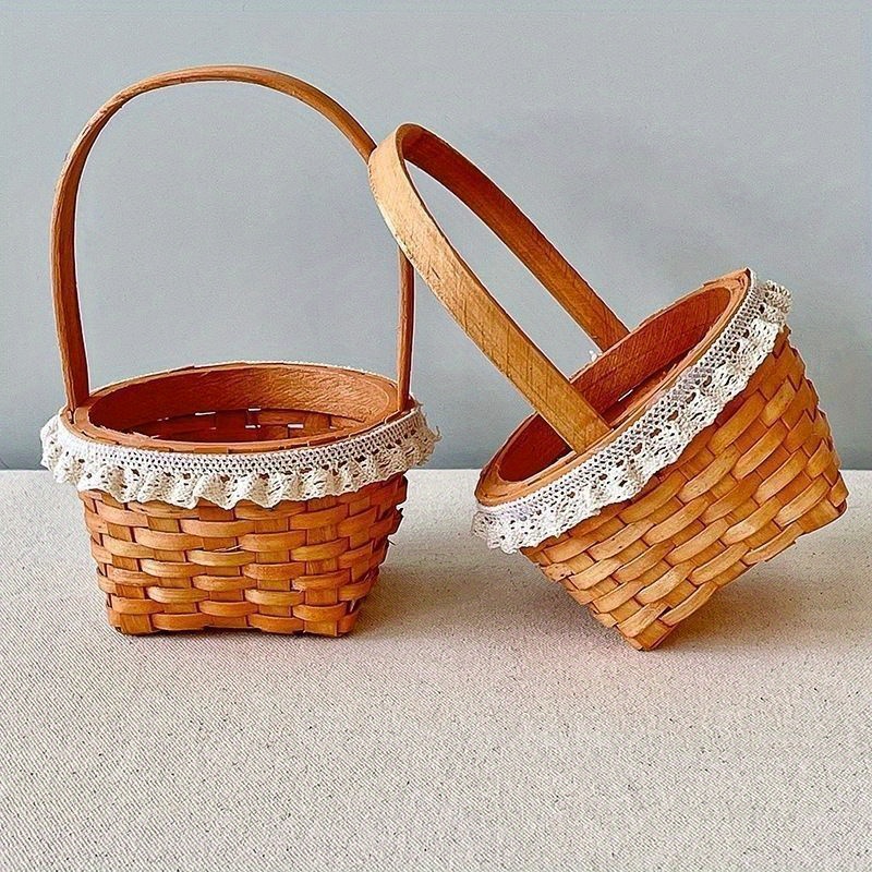 Rattan Basket Bag, Cute Acorn Shaped Multifunctional Kids Rattan Storage  Basket Hand Woven For Home 