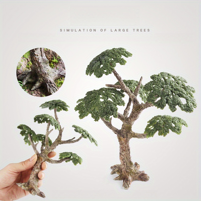 

Simulation Plastic Model Of A Large Tree For Plant Decoration, Collectible Model Tree For Scene Setup With Accessories.