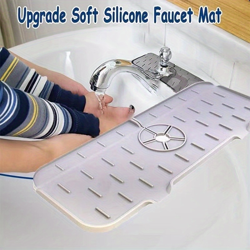Plastic Drain Mat Kitchen Faucet Sink Splash Guard Silicone - Temu