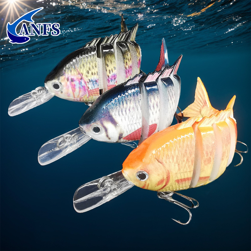 

1/3pcs Fishing Lures For Bass And Trout, Topwater Multi Jointed Swimbaits, Slow Sinking Bionic Swimming Lures, Freshwater And Saltwater Fishing Accessories