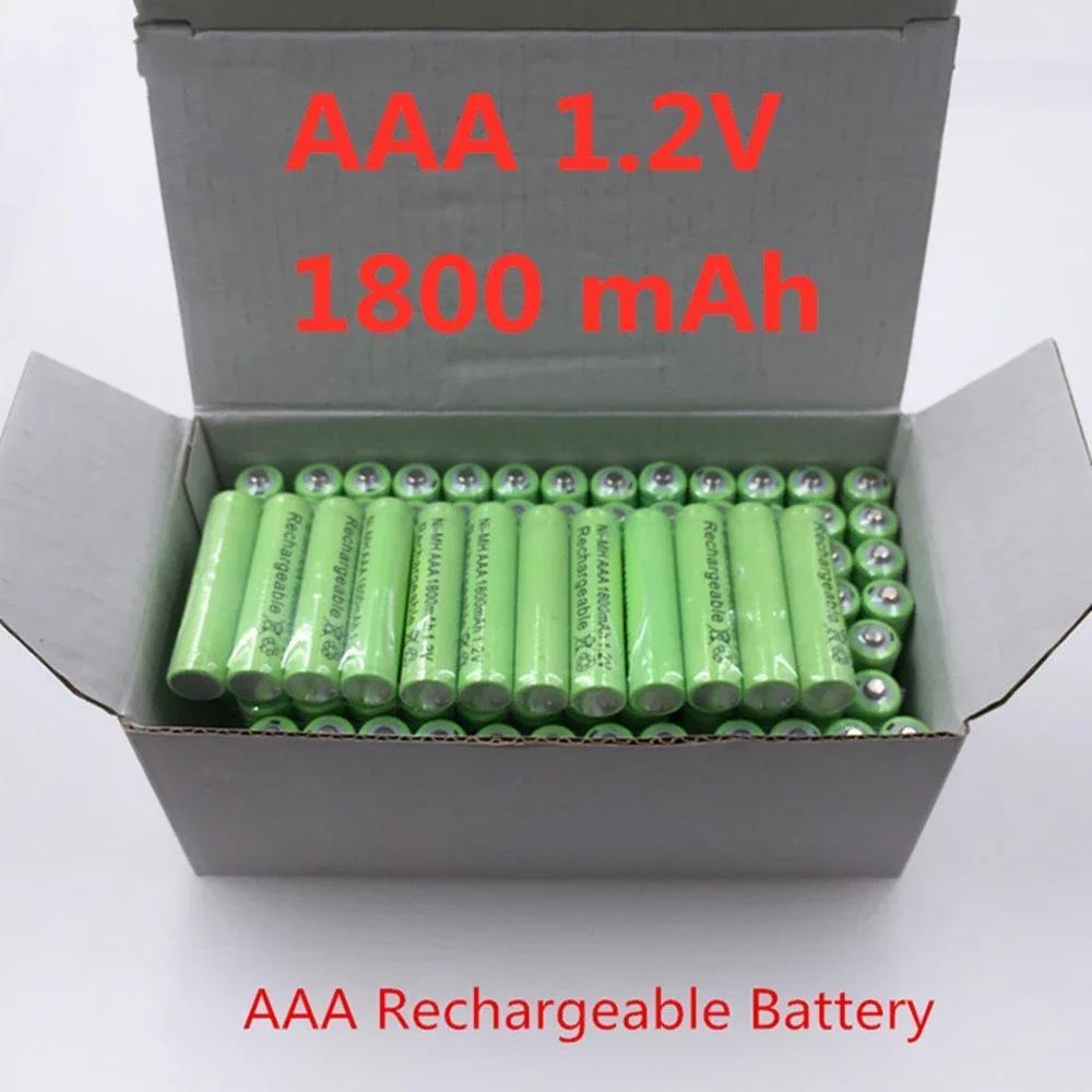

4/8/12/16/20/24pcs, Original Aaa 1800 Mah 1.2 V Quality Rechargeable Battery Aaa 1800 Mah Ni-mh Rechargeable 1.2 V 3a Battery