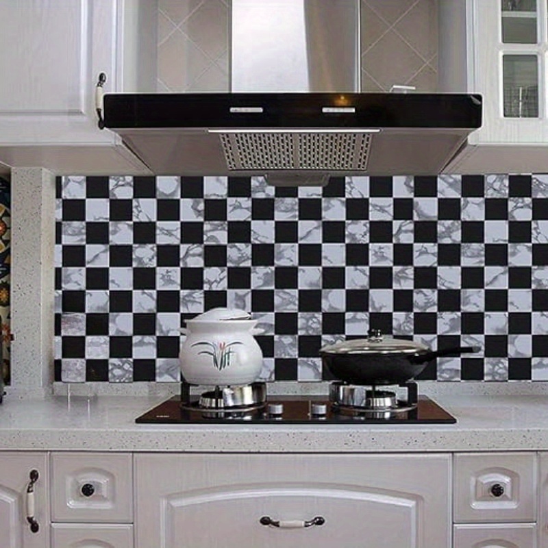 Paneles de papel tapiz de aspecto de look de crujido moderno 18 piezas Arte  de pared de azulejos de mosaico verde para la cocina - Clearhalo