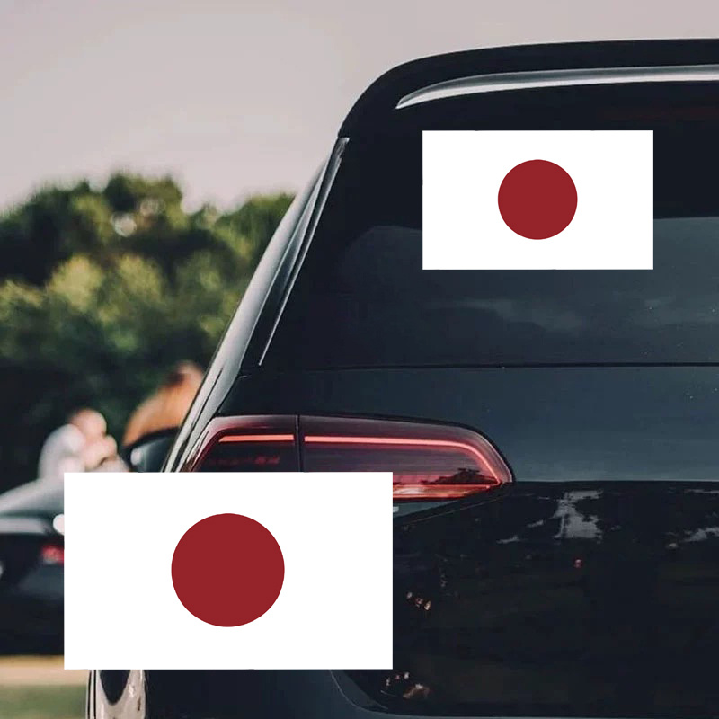 

Japanese Flag Vinyl Decal Sticker Japanese Nippon Nihon Car Window Bumper Premium Quality Uv-resistant Laminate