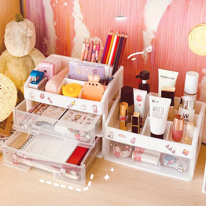 1pc Caja Almacenamiento Transparente Maquillaje Caja - Temu