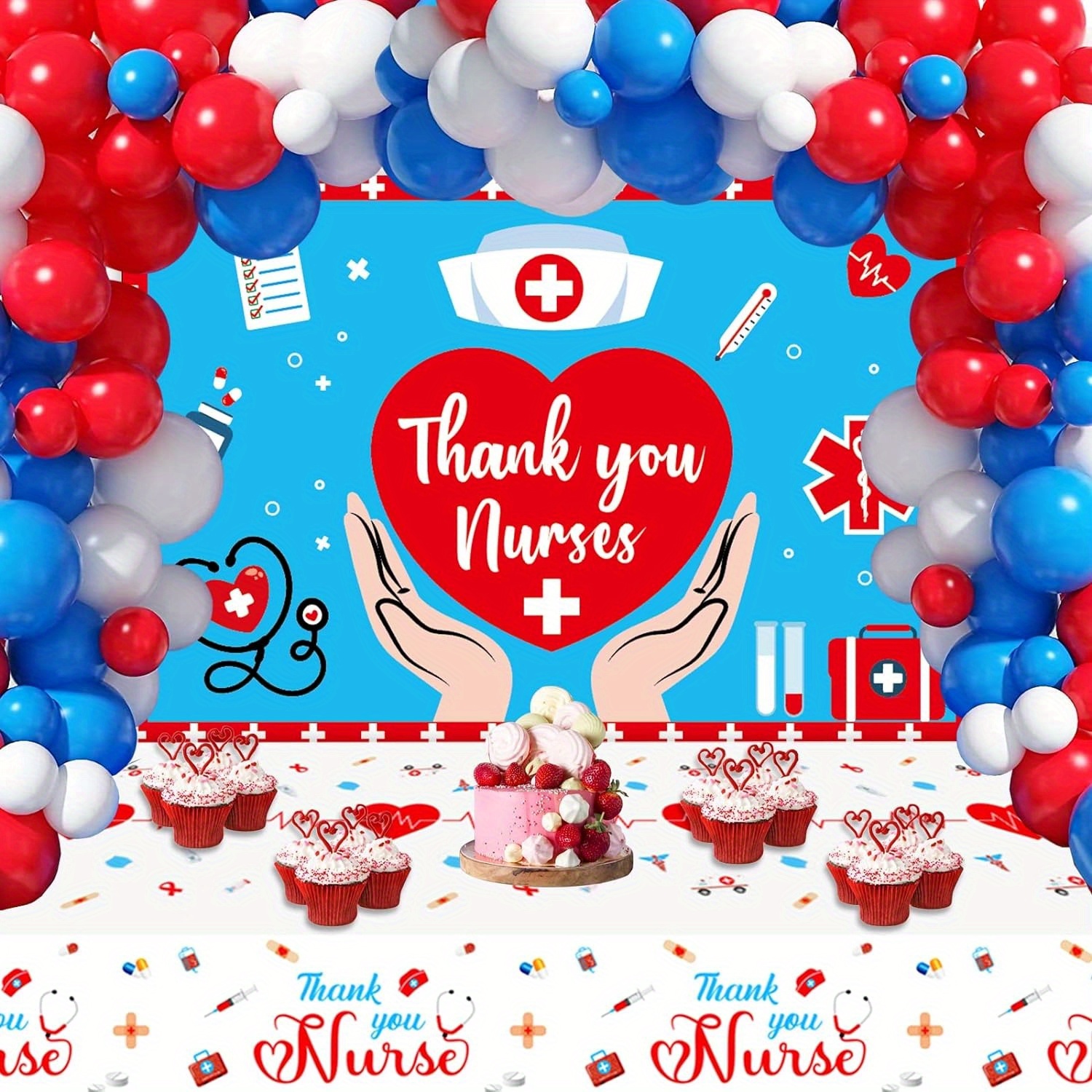 12pcs Merci Infirmière Ballons Docteur Infirmière Fête - Temu Switzerland
