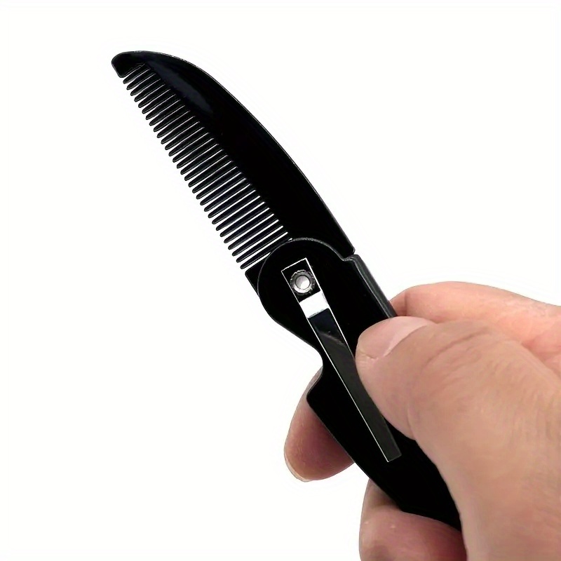 

1pc Foldable Beard Comb, Pocket Size Beard Grooming Comb, Easy To Carry, Travel