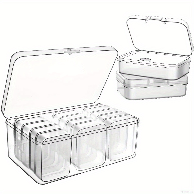 Clear Plastic Organizer Box Transparent Storage Container - Temu
