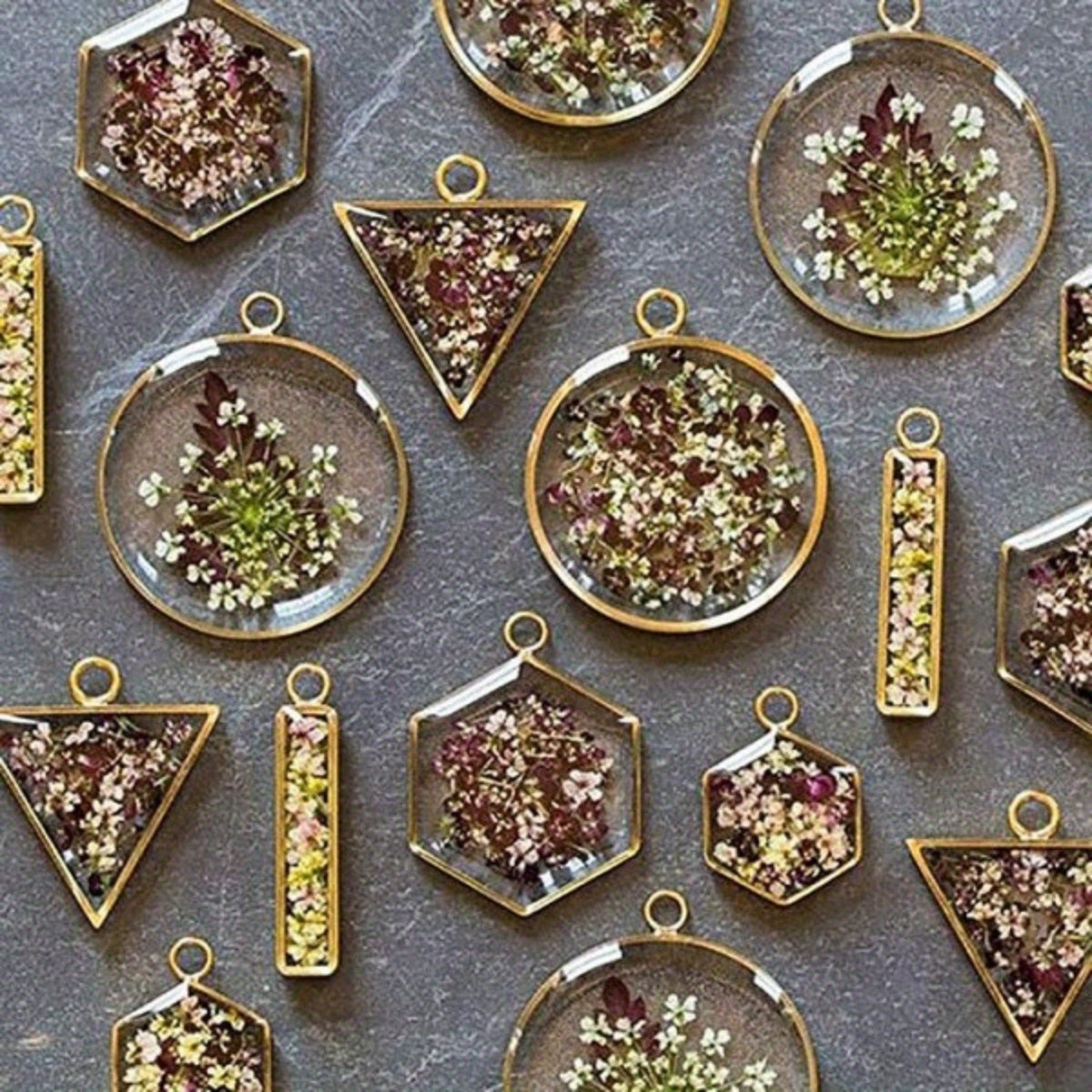 juego de 11 piezas   metálicos geométricos - platos colgantes huecos de aleación para hacer joyas diy,   para collares y pulseras, accesorios de manualidades | joyería   | material de manualidades  