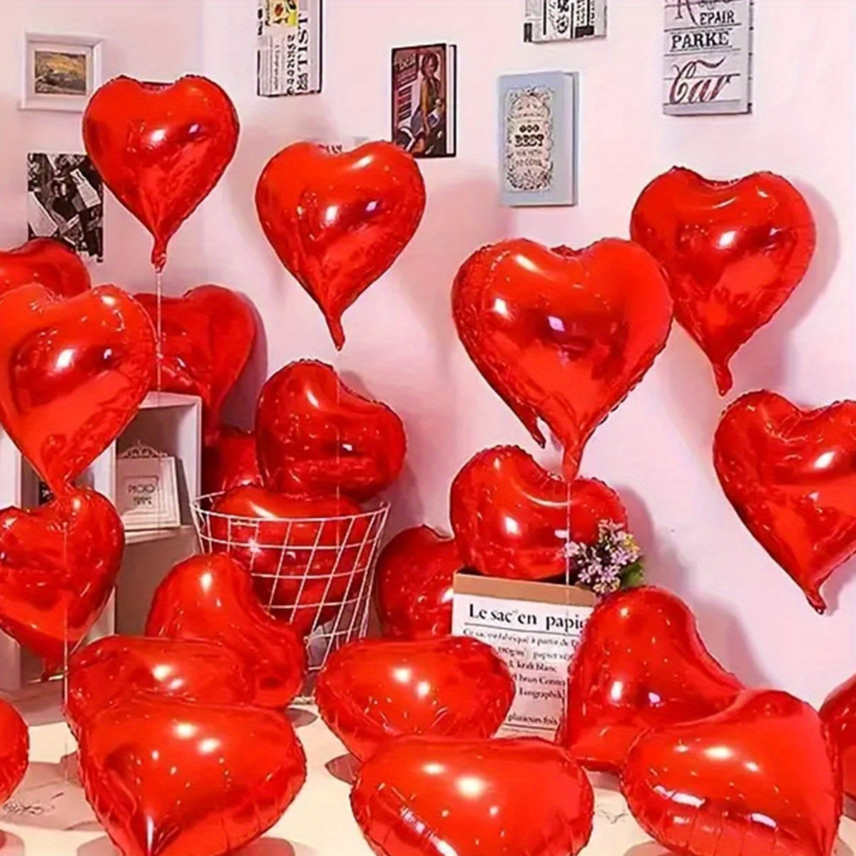 25/50 Pezzi Palloncini A Forma Cuore Decorazioni San - Temu Italy