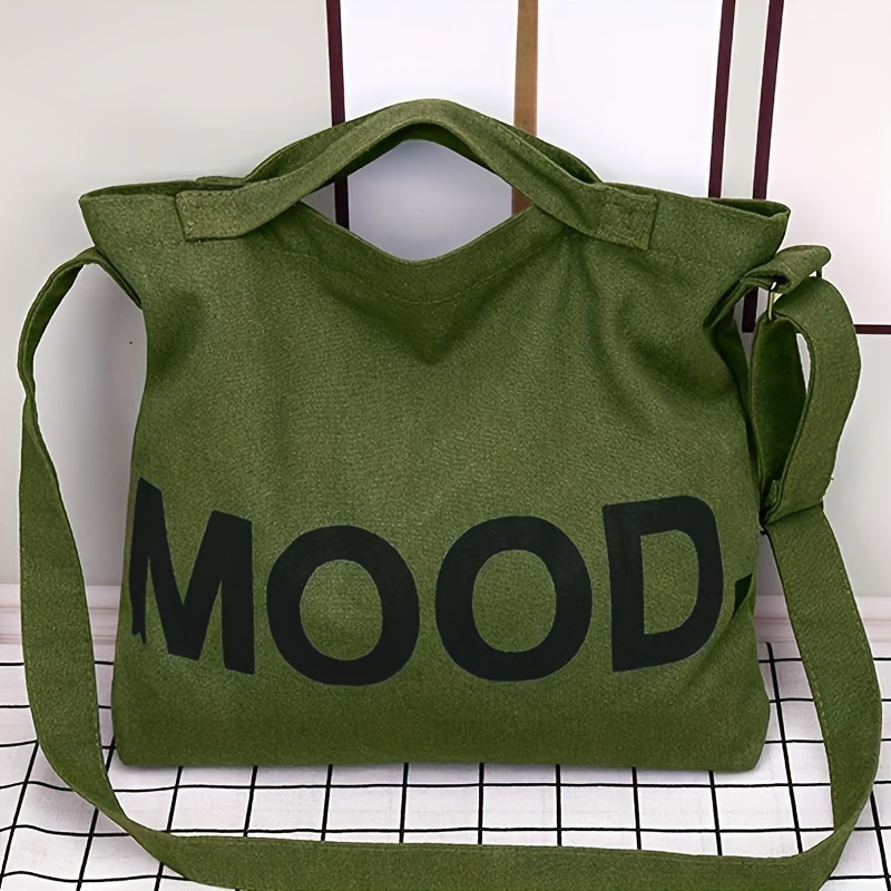 Bolso de hombro grande de lona para mujer, bolso cruzado de diseñador de  trabajo, bolso de mano vintage, bolsas de viaje para mujer, escuela