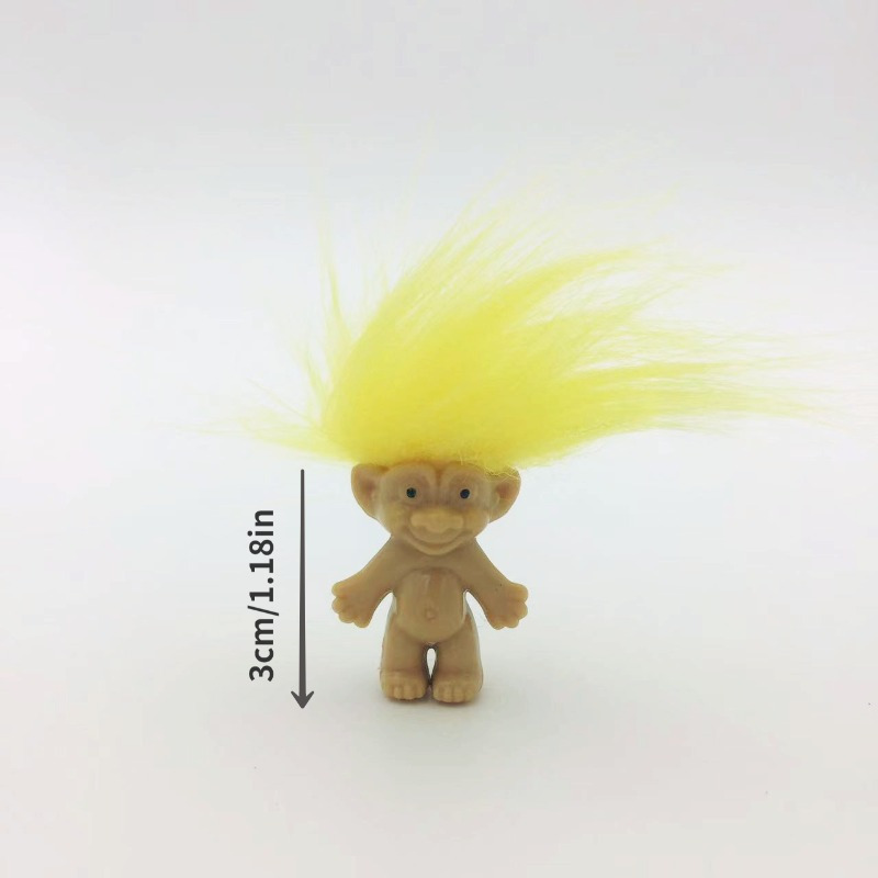 Mini Troll Dolls Vintage Trolls Lucky Doll Mini Figures Cake - Temu