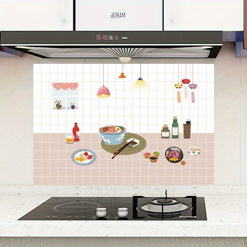 Buy ELITEHOME Self-Adhesive Wall Stickers for Kitchen Oil Proof