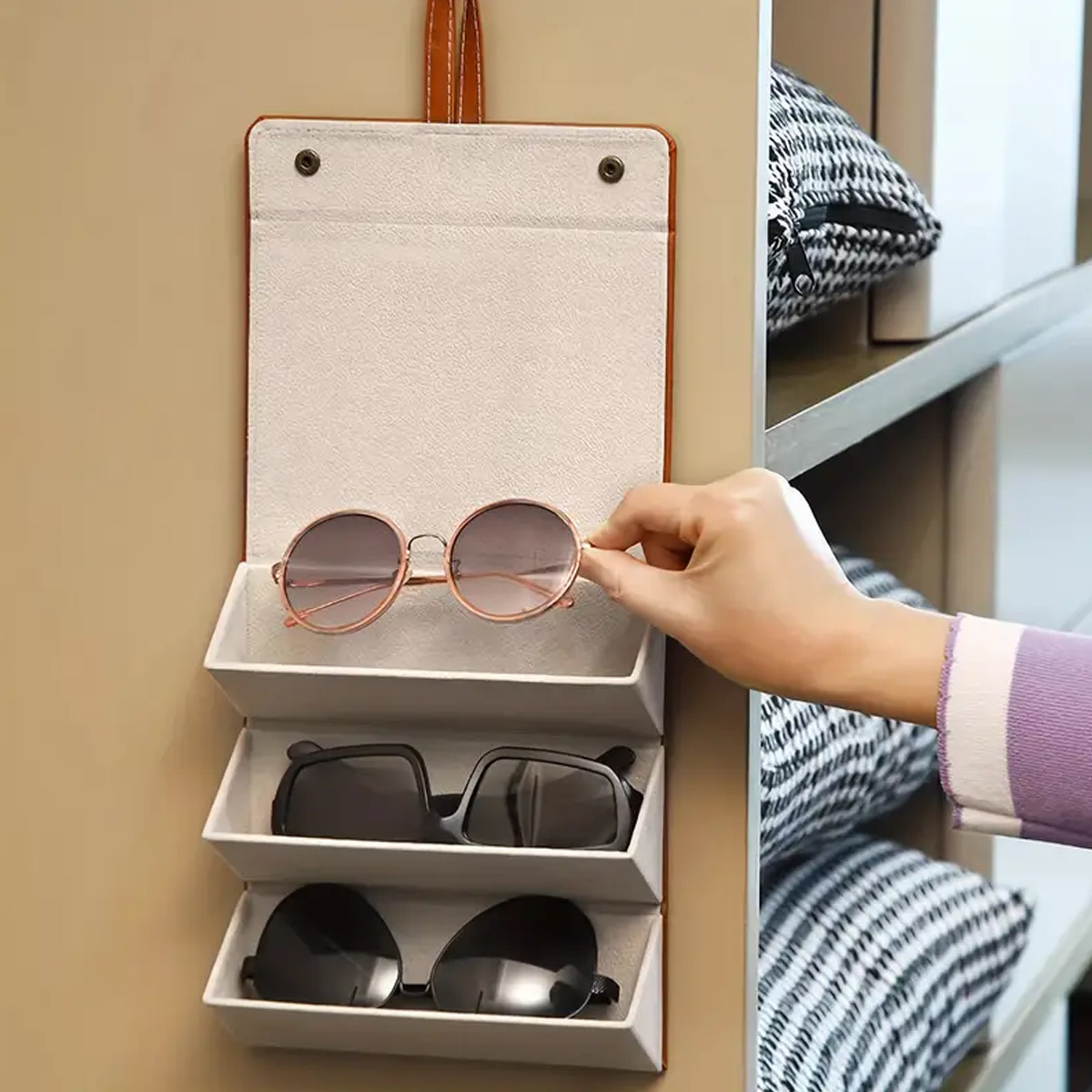 1pc Sonnenbrillen Organizer Kunstleder Brillensammler Brillen Vitrine  Aufbewahrungsbox, Shoppen Sie Die Neuesten Trends