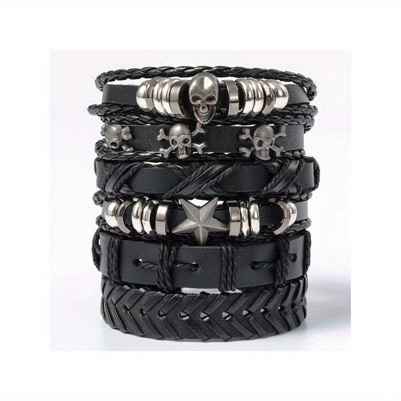 Studded Bracelet 3 Row Wristband Leather Punk Metal Spike Gothic Stud Rock  Stud