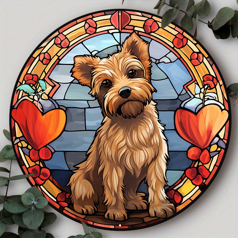 

1pc 8x8in Aluminum Metal Sign, Dog Sign Suitable For Various Scenarios