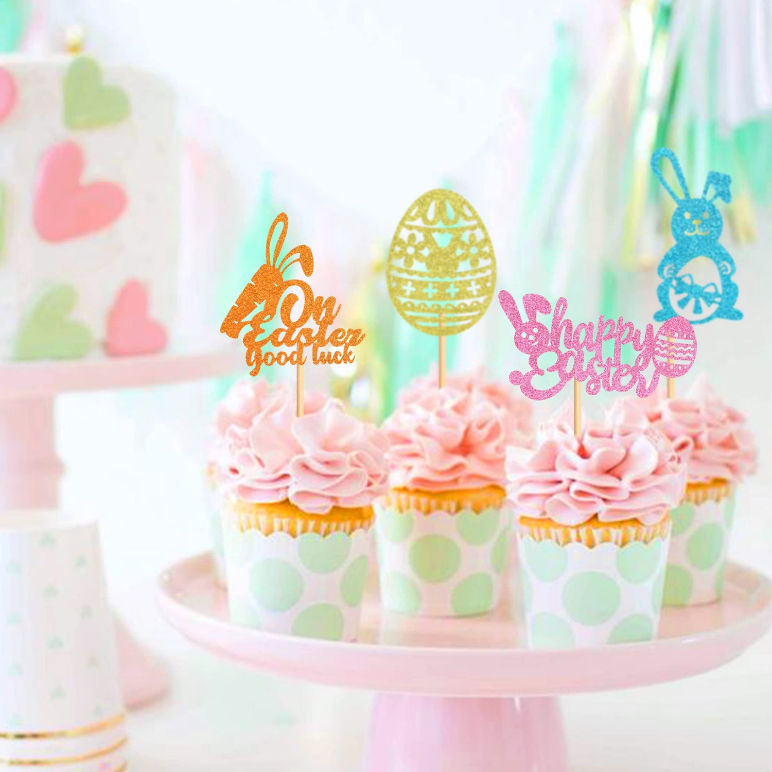 25 Stück Eishockey Cupcake Topper Aus Glitzer – Sport-Motiv-Deko Für Geburtstag & Baby Shower