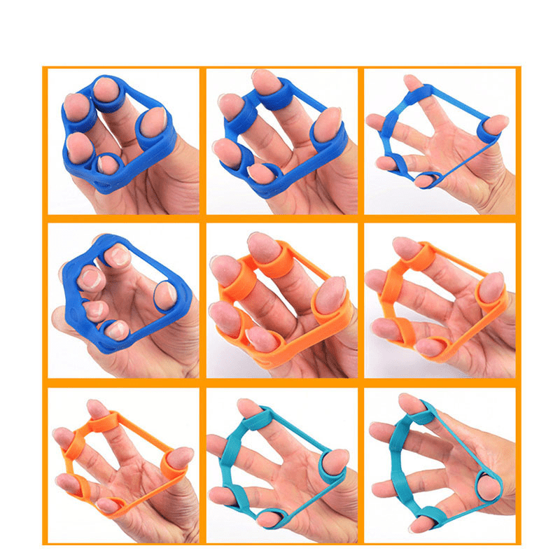 Finger stretch with rubber band hot sale