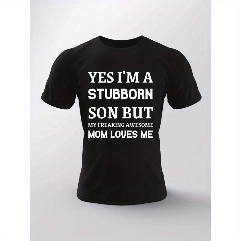 

I'm A Son But... Print T Shirt, Tees For Men, Casual Short Sleeve T-shirt For Summer