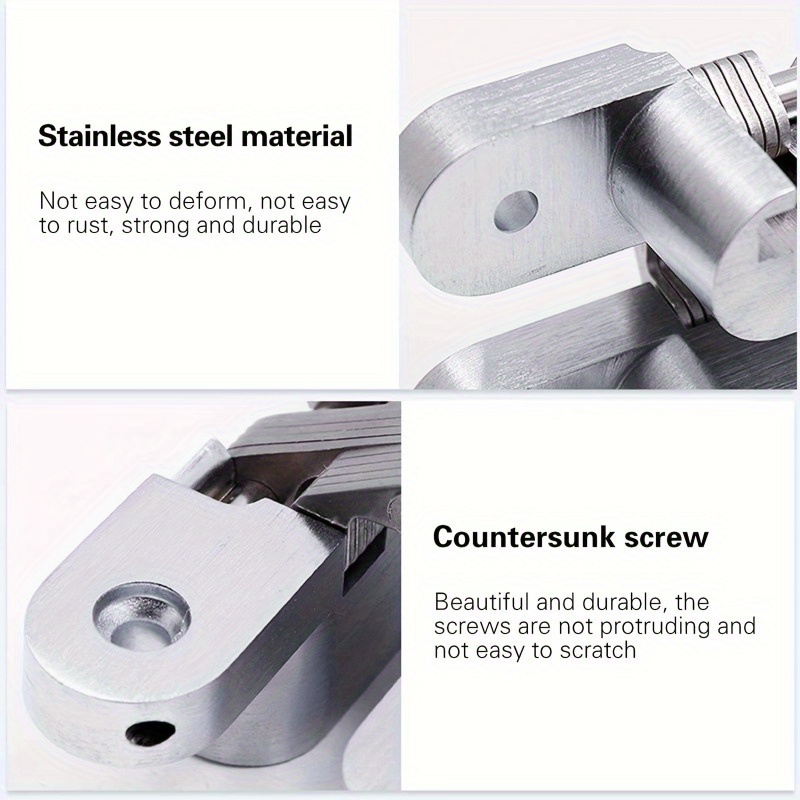 201 Stainless steel 180 degree plane folding table hinge cabinet door hinges  flat furniture fittings hardware accessories