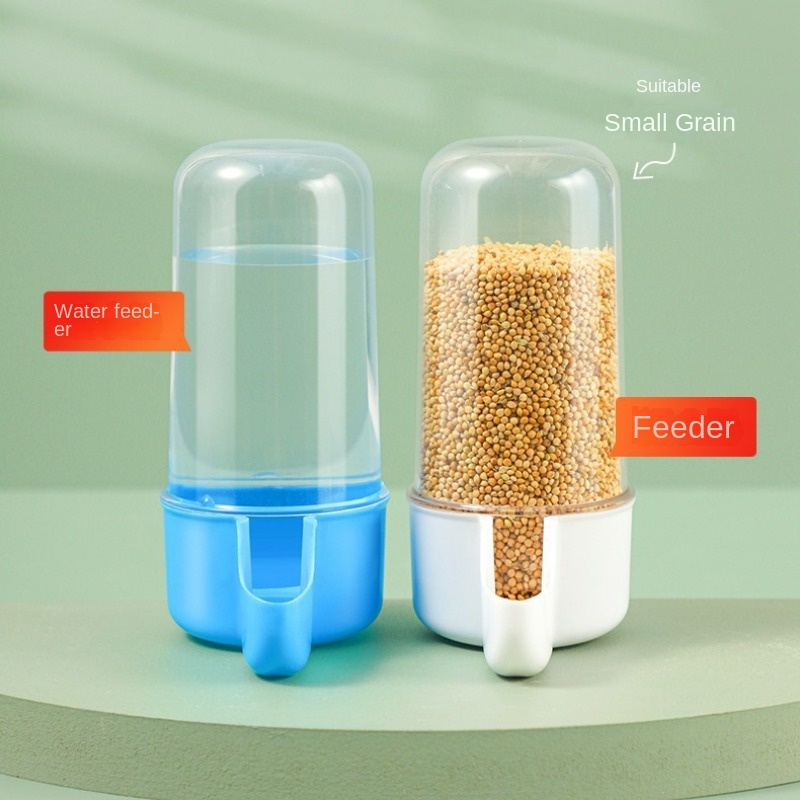 

2pcs Automatic Bird Feeder And Waterer, Hanging Bird Water Dispenser, Parrot Automatic Feeder, Bird Cage Feeder And Drinker Set For Parrot Lovebirds