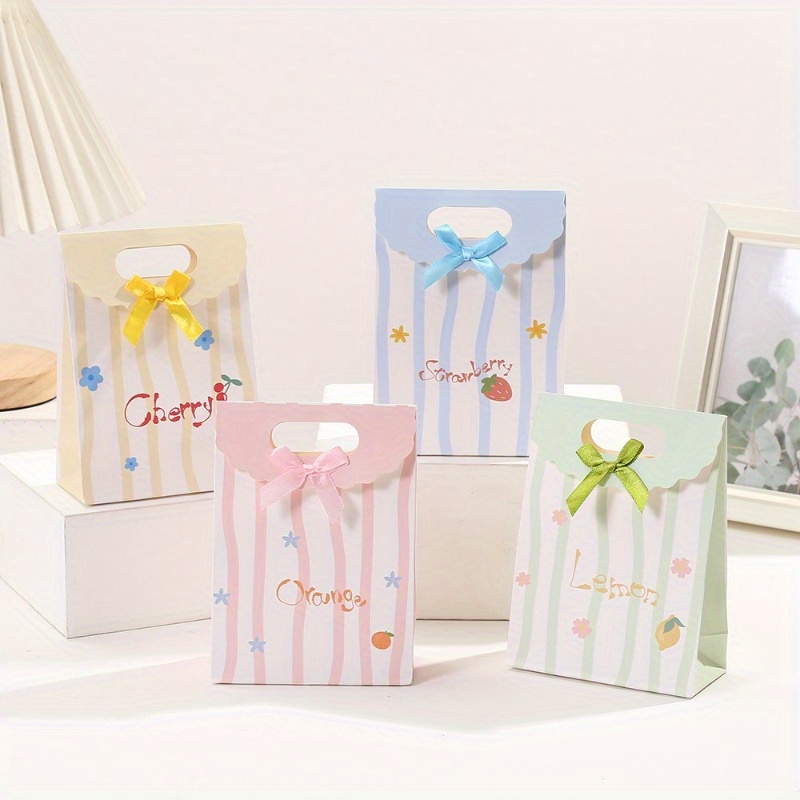 Gift Bags Medium Size With Handles Glitter Colorful Paper - Temu