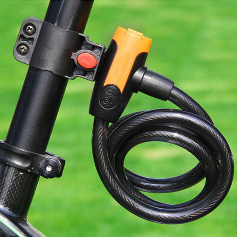 1 Шт. 1,2 М Велосипедний Кабельний Замок, Мотоциклетний Замок, Аксесуари Для Велосипеда детальніше 4