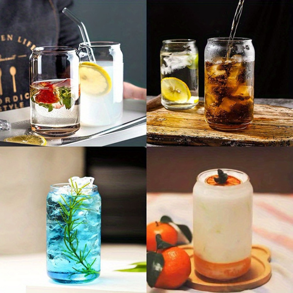 Glass Juice Tumbler (Set of 6pcs) – GOOD HOMES