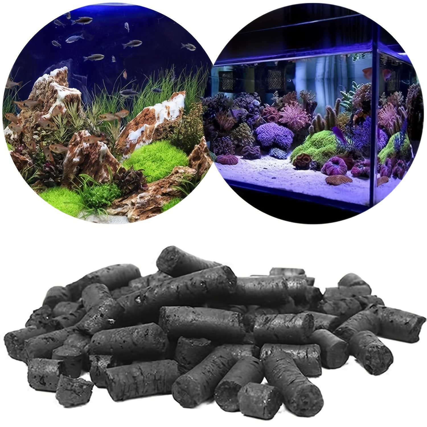 6 lbs Bulk Carbon Charcoal Filter Media Pellets for Aquarium Fish Tanks