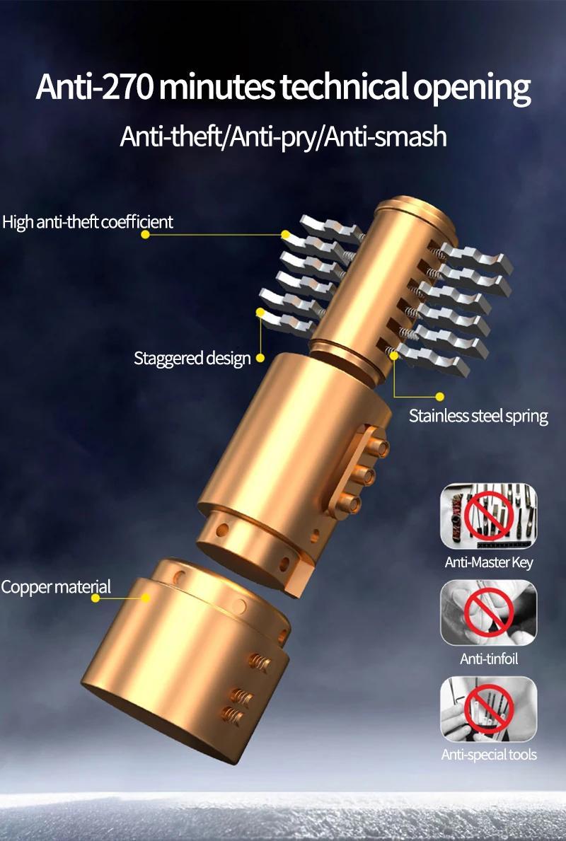 [Bike Chain Lock] Xunting Bike Chain Lock with Lighter Weight and Stronger Security, Anti-Theft Bicycle Lock for Road Mountain Bikes