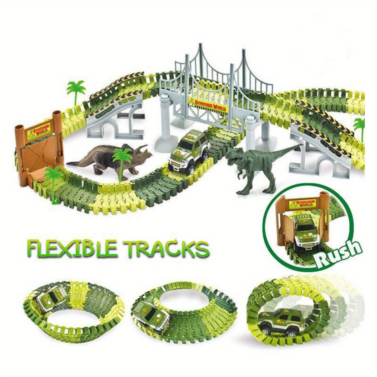Dinosaure Voiture Flexible Circuit Dinosaure Voies De Train