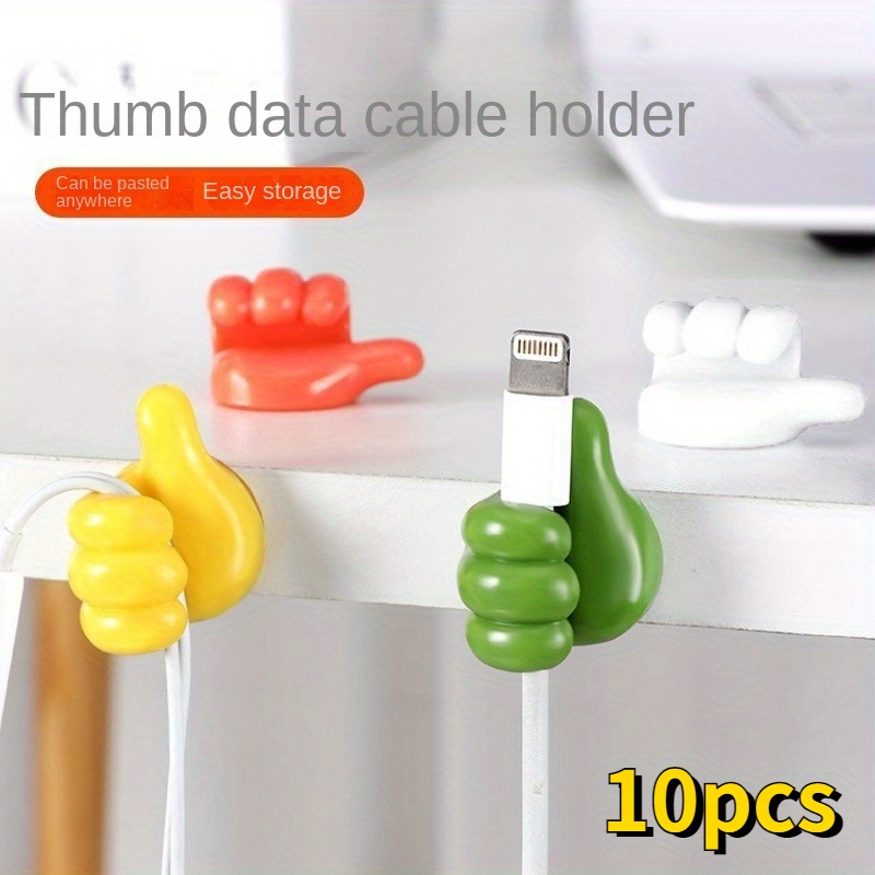 Creative Thumb Hook Cable Organizer Securely Store Organize - Temu