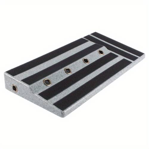 kompakte gitarren-pedalboard - leicht, & rutschfest mit integriertem versteck für stromversorgung - schwarz