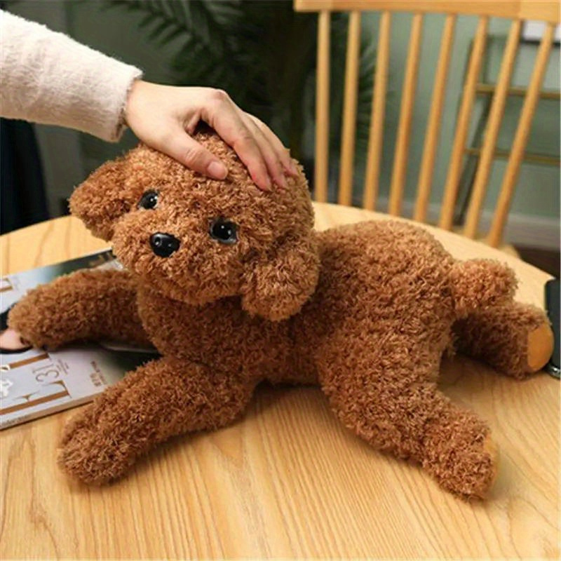 Soft Realistic Teddy Dog Plush Toy Funny Simulation Stuffed - Temu Canada
