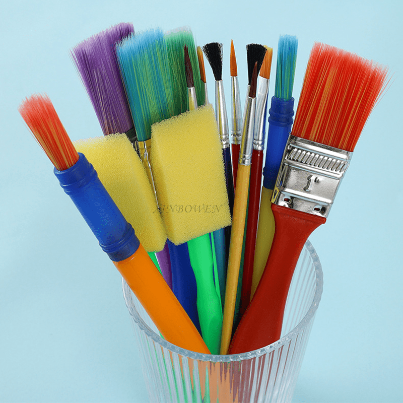 Ensemble de 5 pinceaux à peinture outils colorés en éponge - Temu France