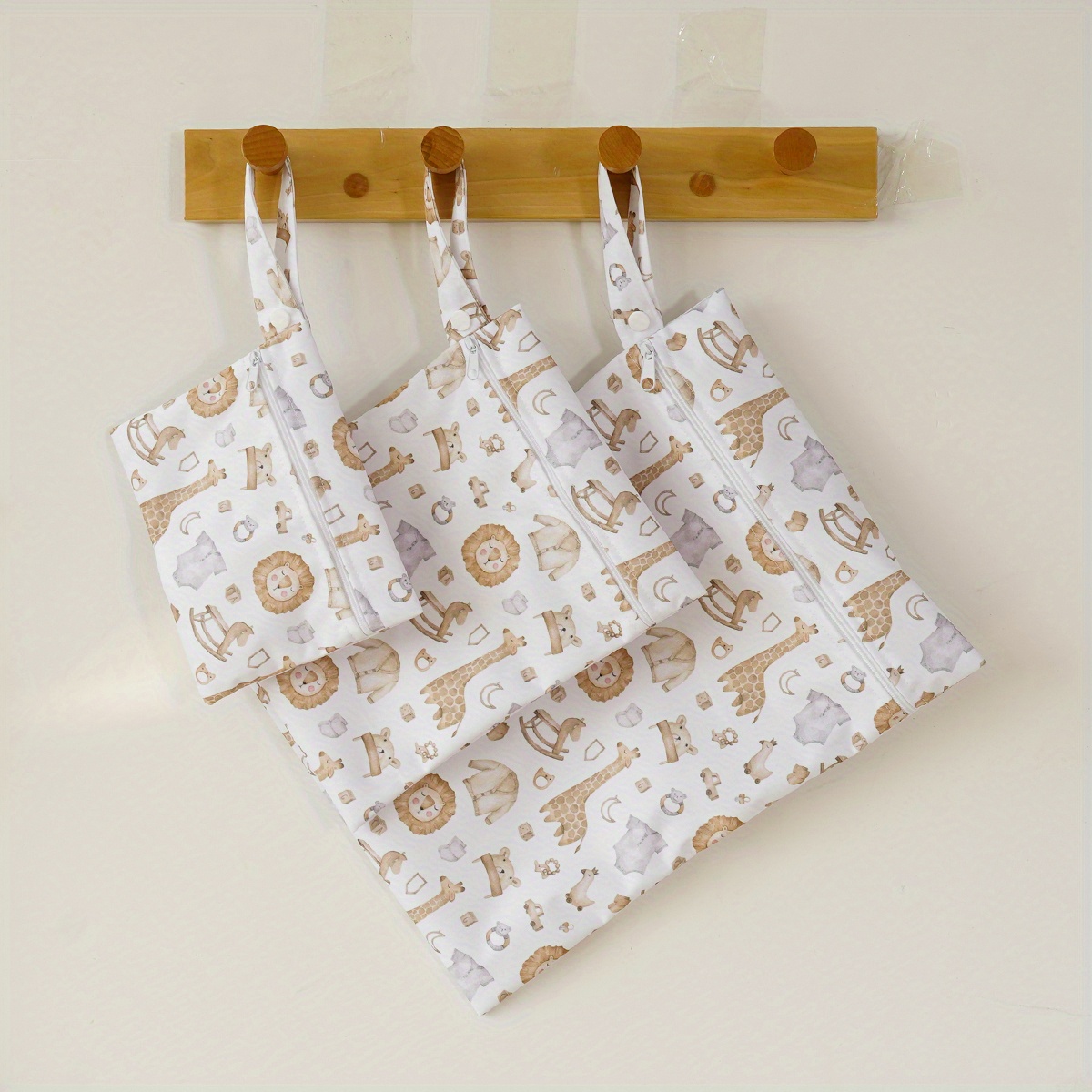 

3pcs/set Waterproof Diaper Bags, Cute Menstrual Storage Bags For Traveling