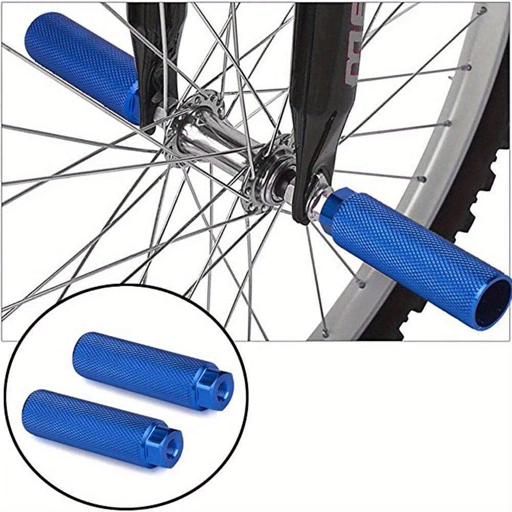 

Pédales De Vélo, Repose-pieds En Alliage D'aluminium Antidérapant, Pour Vélo De Montagne, Pegs BMX Pour Vélo, Pegs Arrière Pour Acrobaties À Vélo, Adaptés Aux Essieux De 3/8 Pouces