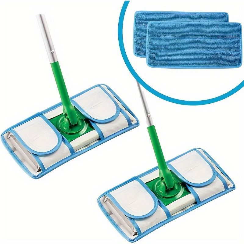 

1/2/4/6pcs, Reusable Mop Pad For Mop, Microfiber Mop Pad Refill Washable For Hard Floor Baseboard Cleaning, Wet/dry Cleaning Pad, Cleaning Supplies, Cleaning Accessories